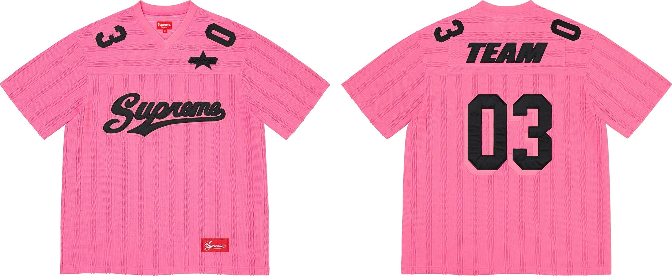 Mesh Stripe Football Jersey view 7